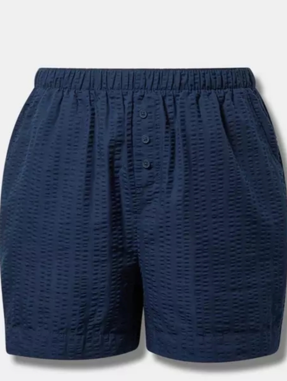 Navy Pull-On High-Rise Boxer Short By Torrid
